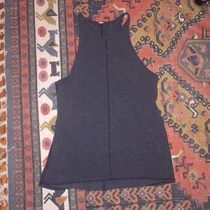 Charcoal colored Lululemon tank size 4